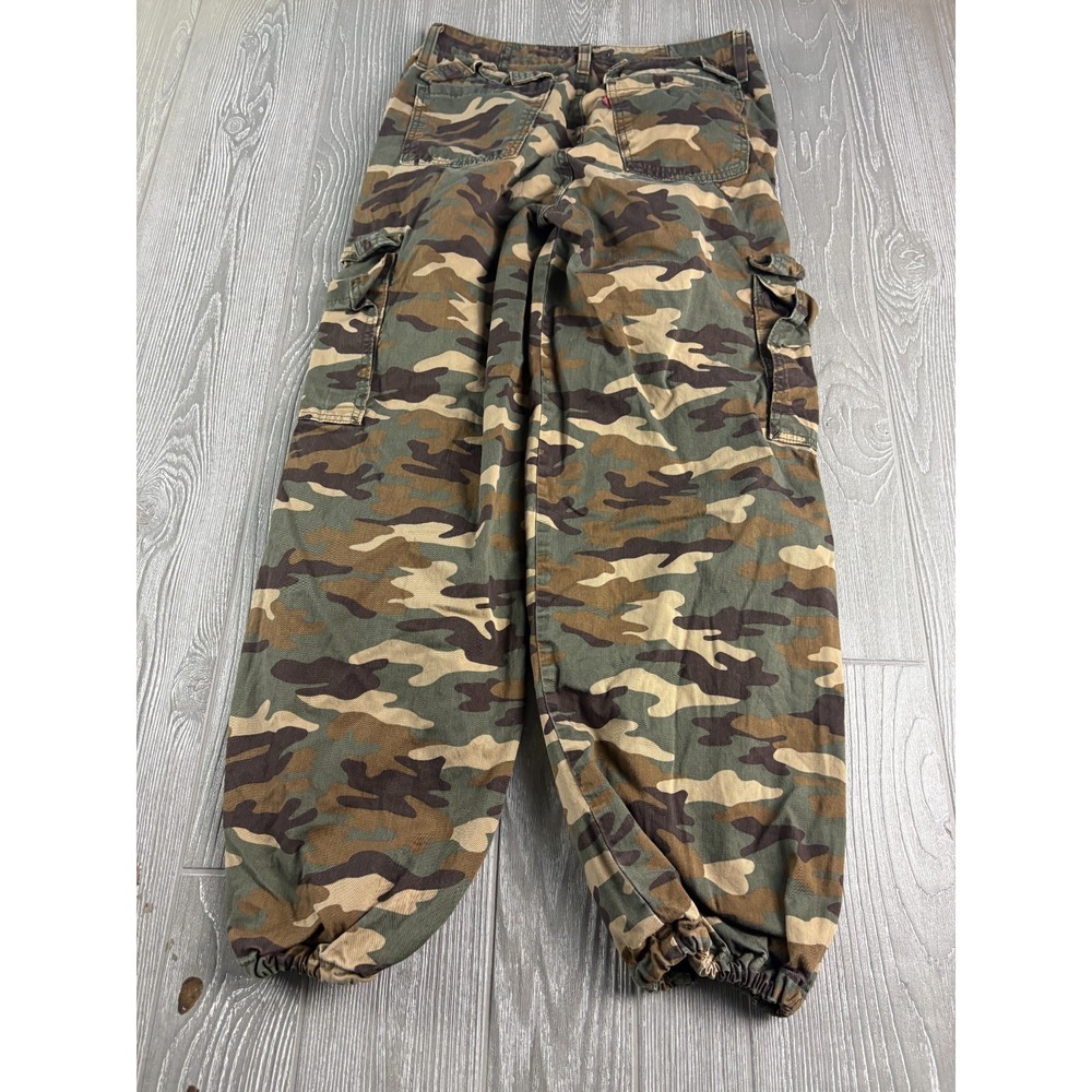 Levi's 94 Baggy Camo Jogger Pants SIze 26 Womens Inseam 27